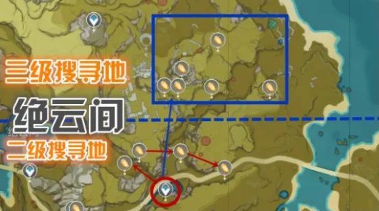 《原神》石珀采集路线图