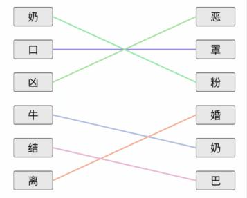 《文字的力量》小学题连线怎么过