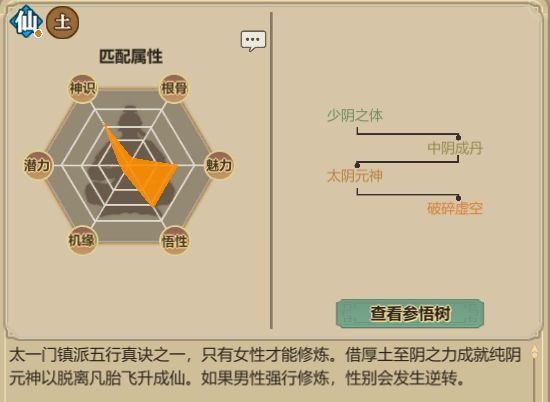 《了不起的修仙模拟器》太一门功法介绍