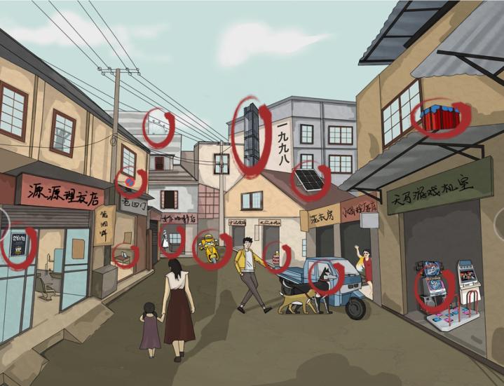 《汉字找茬王》九八街景通关攻略