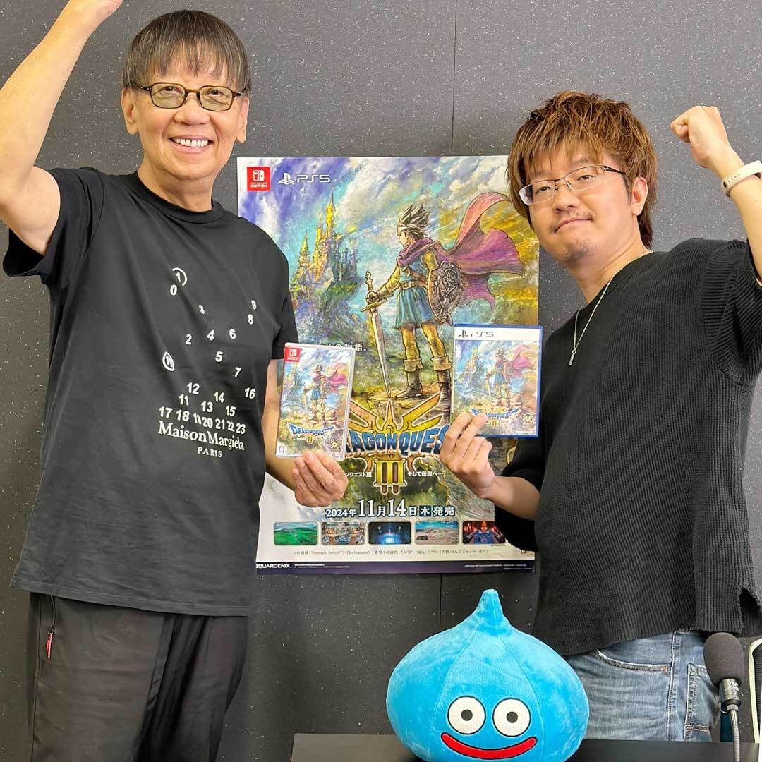 《勇者斗恶龙3 HD-2D重制版》宣布已进厂压盘，系列创始人与制作人共同庆祝