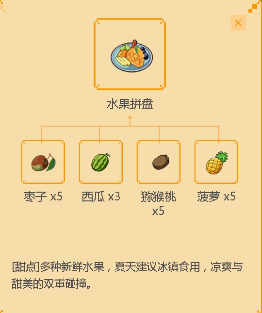 小森生活料理配方：水果拼盘