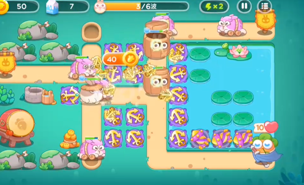 《保卫萝卜4》秋天DE第1杯奶茶第5关怎么通关